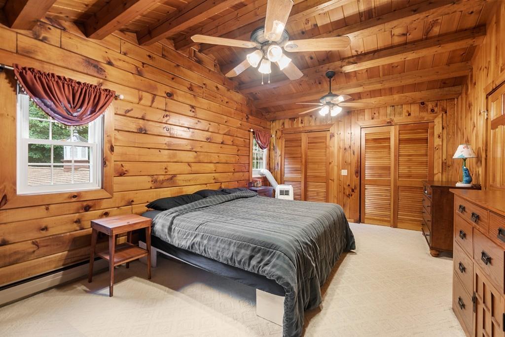 24 Ridge Trail Douglas, MA 01516 - Photo 22 of 36 a bedroom with a bed and a flat tv screen on the dresser