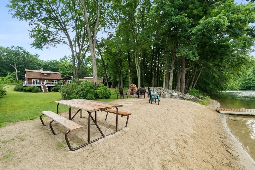 24 Ridge Trail Douglas, MA 01516 - Photo 32 of 36 a view of a swimming pool with chairs and garden