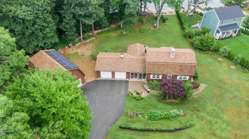 24 Ridge Trail Douglas, MA 01516 - Photo 36 of 36 an aerial view of a house with garden space and street view