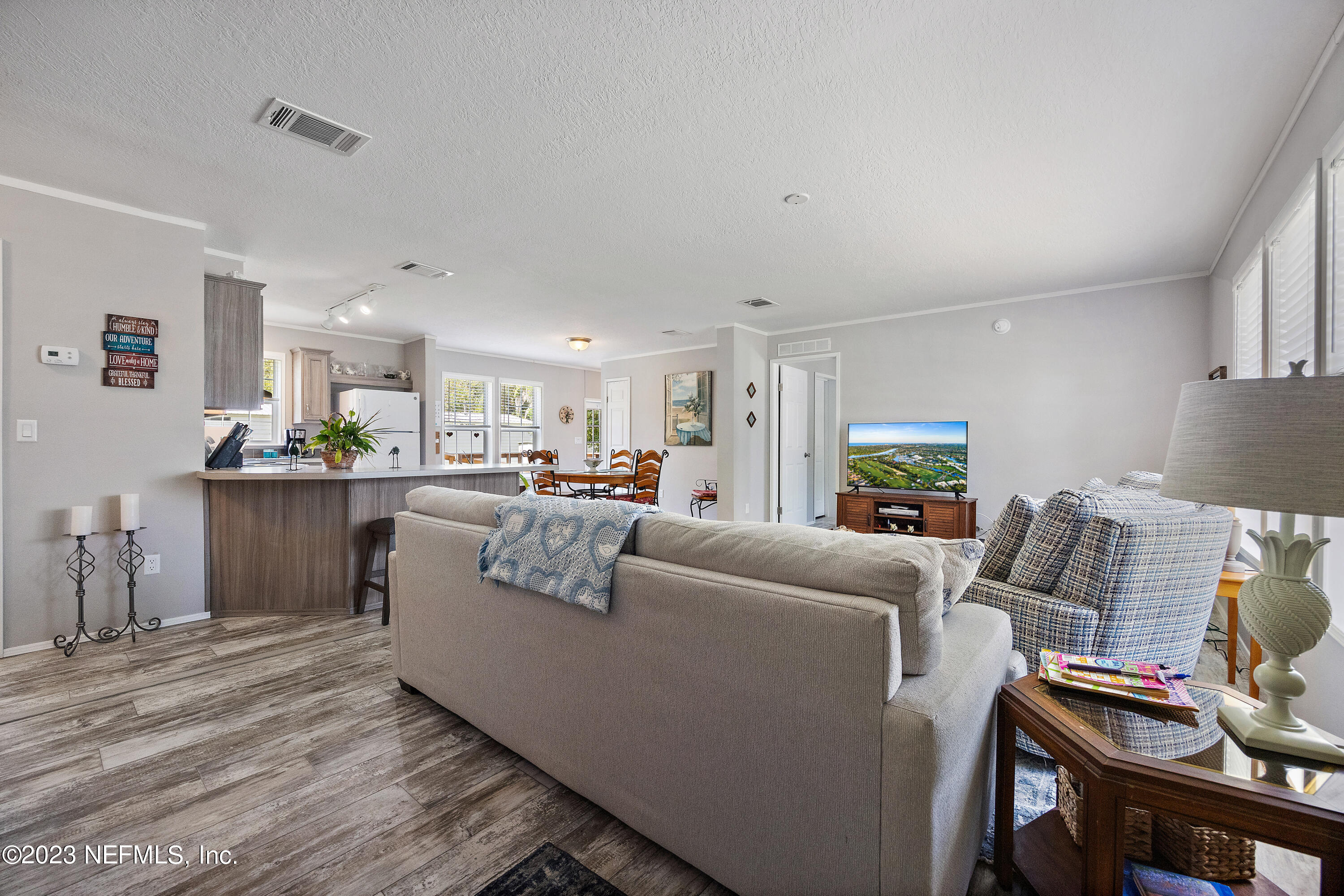 117 Riverside Avenue Satsuma, FL 32189 - Photo 16 of 24 a living room with furniture and a flat screen tv