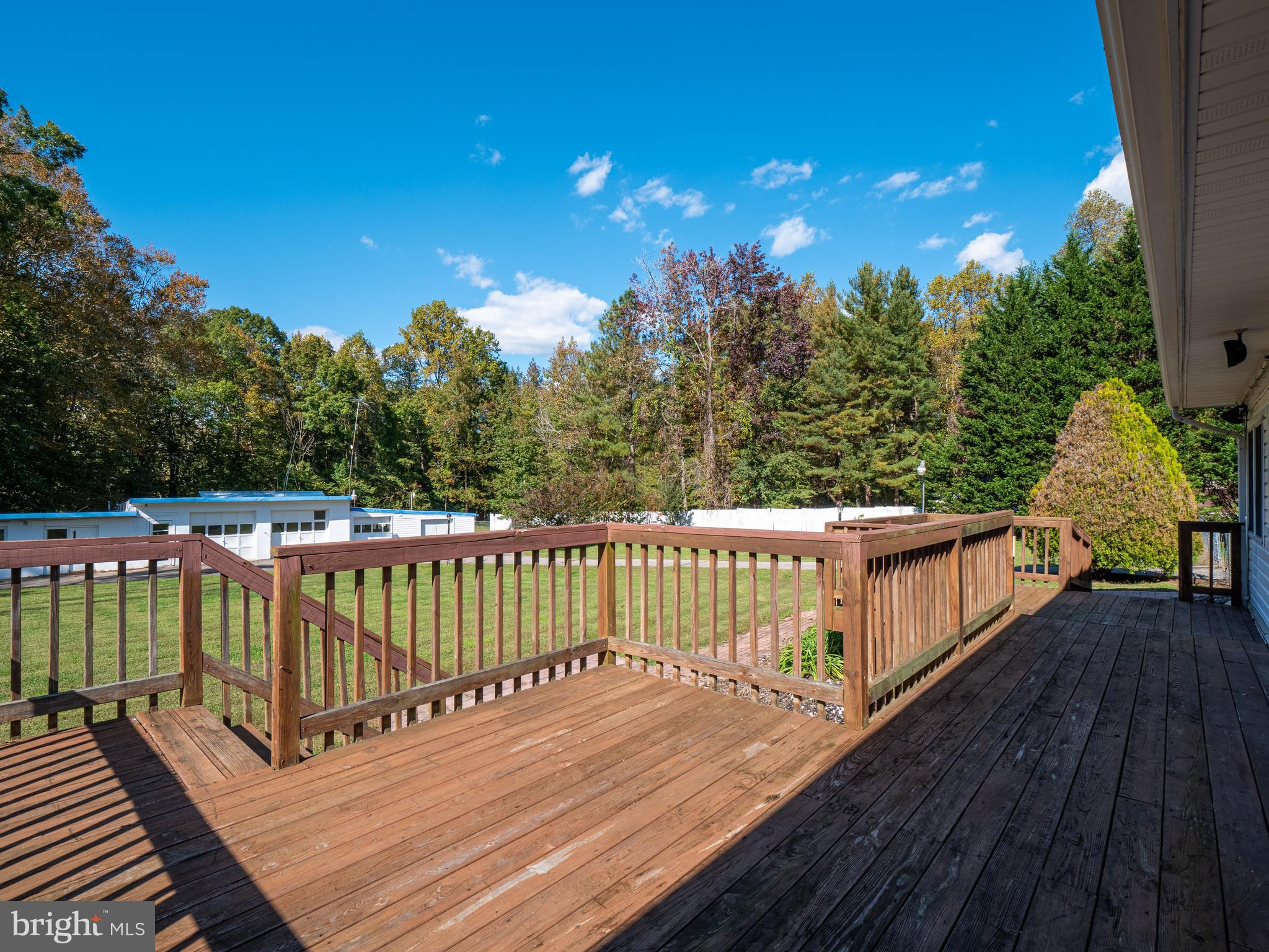 580 Plum Point Road Huntingtown, MD 20639 - Photo 38 of 48 View of the back yard from the deck