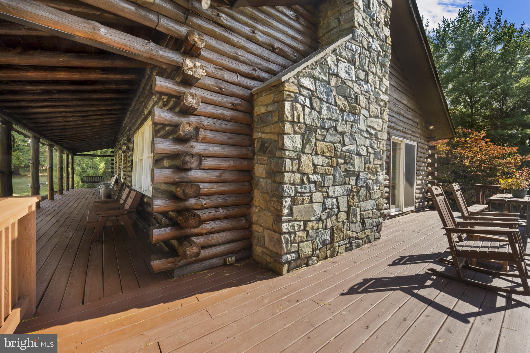 18151 New Cut Road Mount Airy, MD 21771 - Photo 35 of 49 Wraparound Deck / Stone Chimney