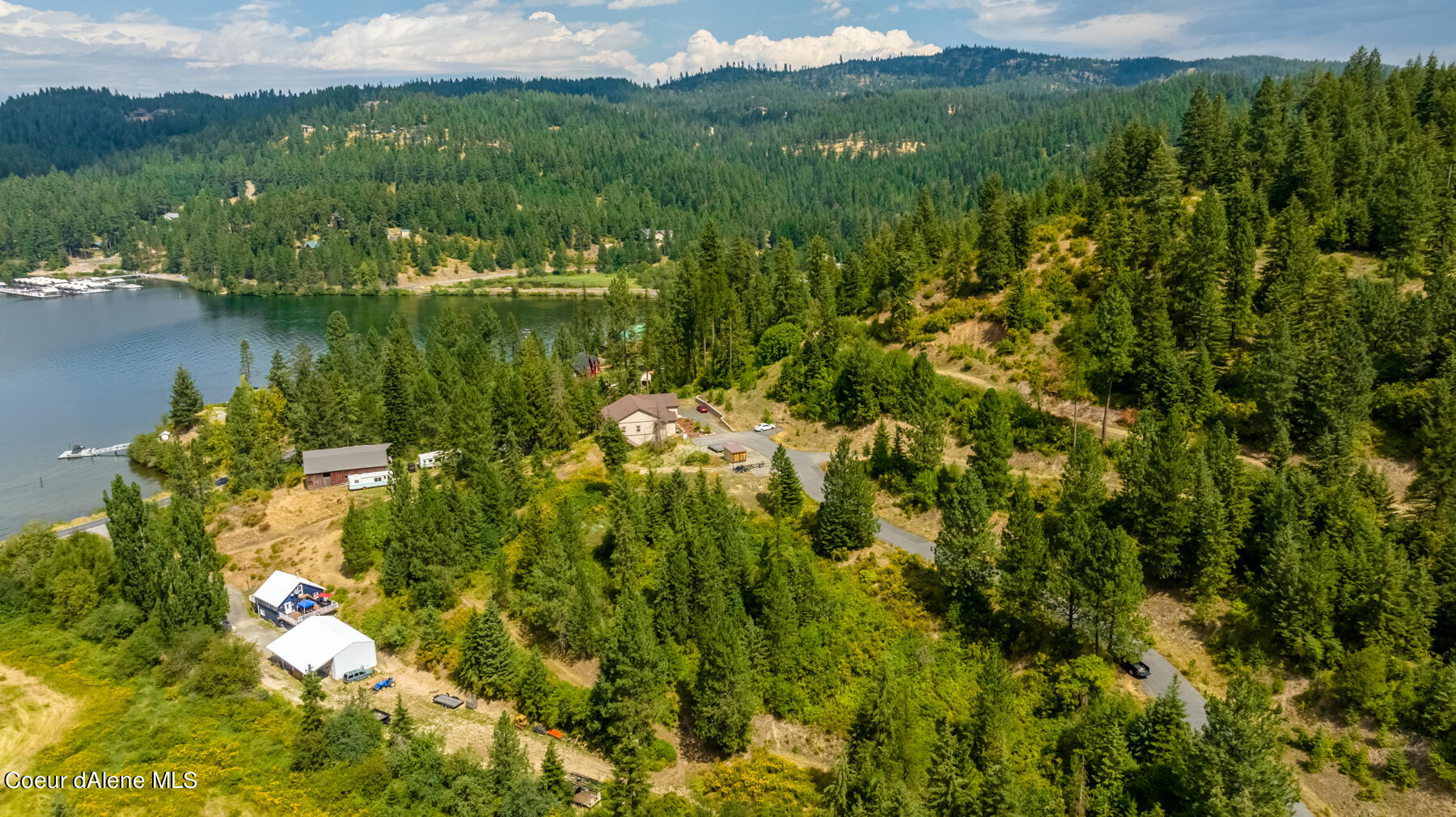 1870 East Flying Eagle Road Harrison, ID 83833 - Photo 2 of 5 Aerial View