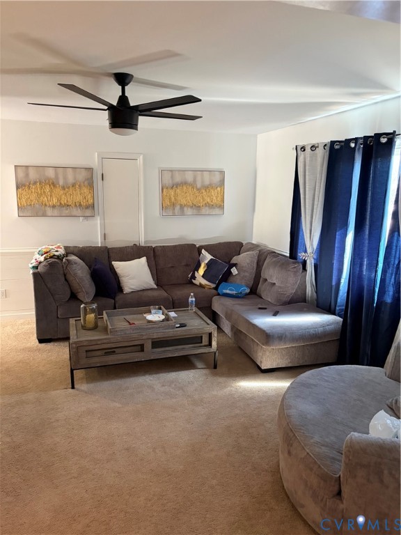 4603 Edenton Place Chester, VA 23831 - Photo 7 of 8 a living room with furniture and a ceiling fan