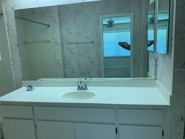 a bathroom with a sink and a bathtub