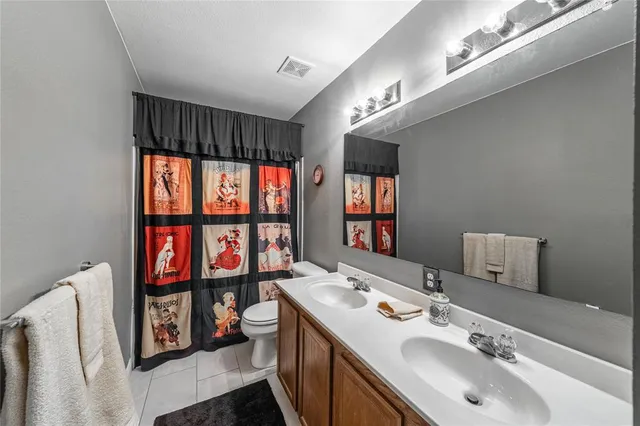 a bathroom with a sink and a large mirror