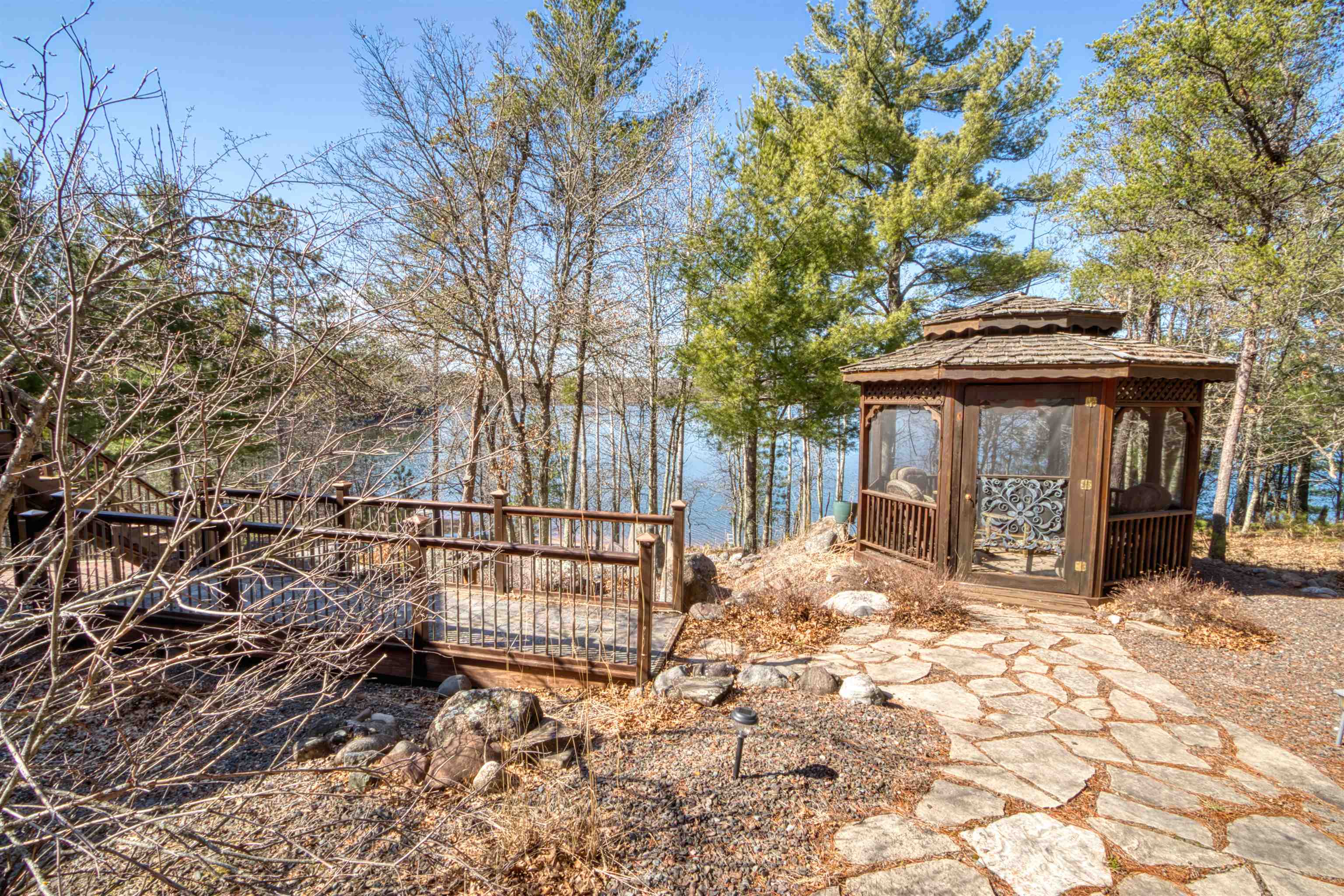 14366 North One Mile Road Minong, WI 54859 - Photo 12 of 40 Exterior space featuring a gazebo