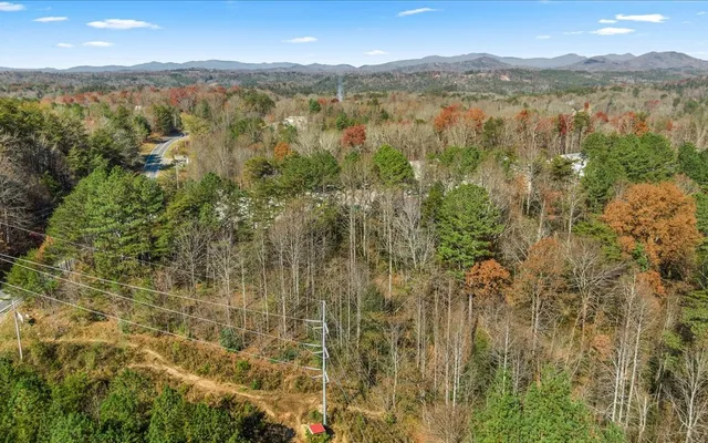 a view of lake and mountain