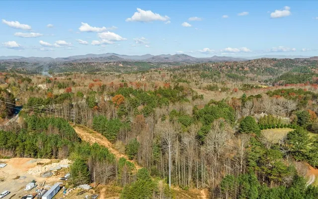 a view of lake and mountain