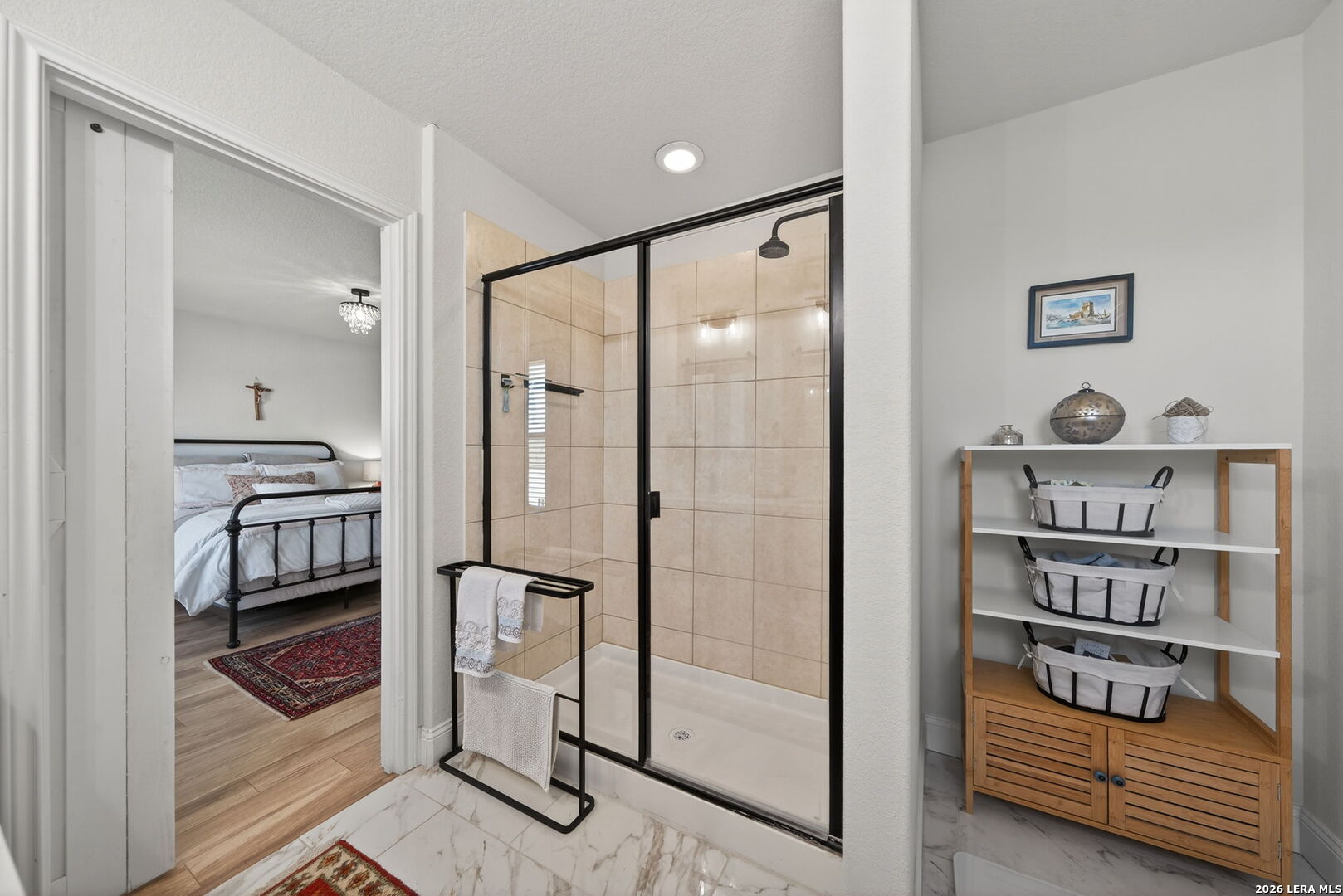 613 Whitman Avenue Georgetown, TX 78626 - Photo 18 of 24 a bathroom with a shower and a sink