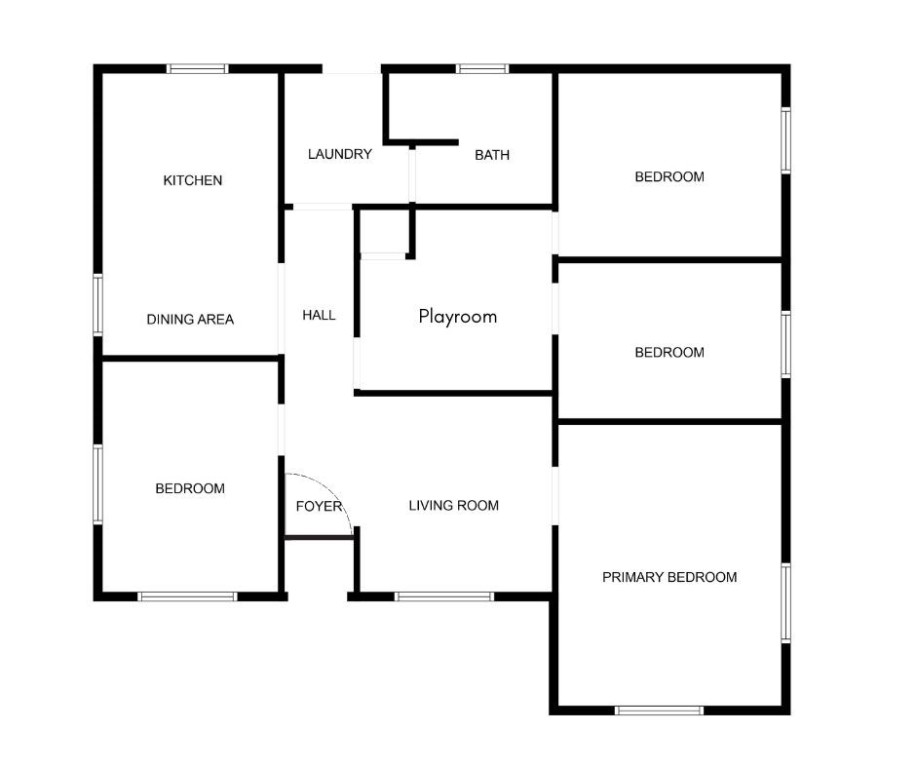 647 West Main Avenue Robstown, TX 78380 - Photo 16 of 16 a picture of a floor plan