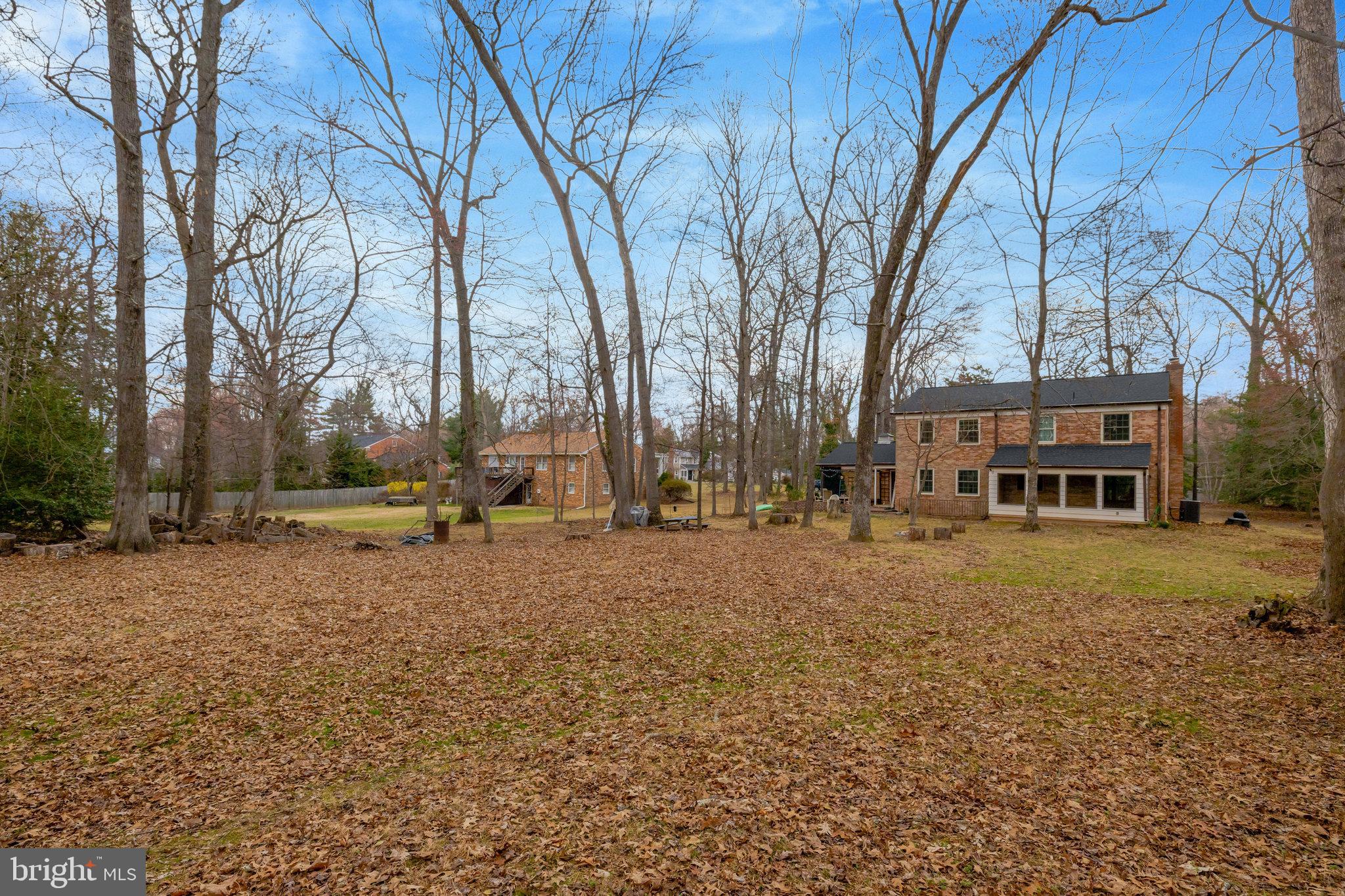 11332 Vale Road Oakton, VA 22124 - Photo 51 of 52 a backyard of a house with a large tree