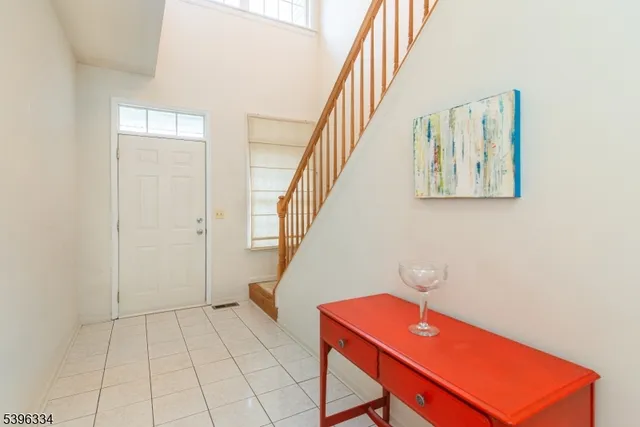 a view of an entryway with furniture