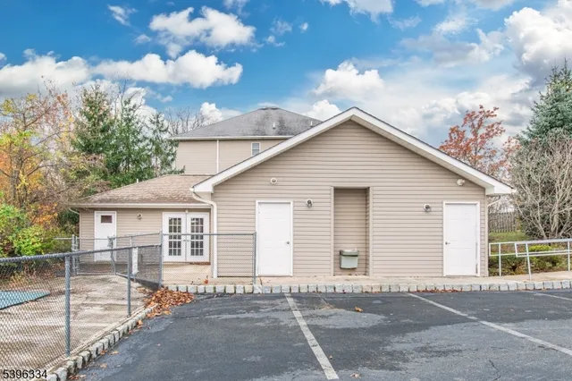 a view of a house with a patio