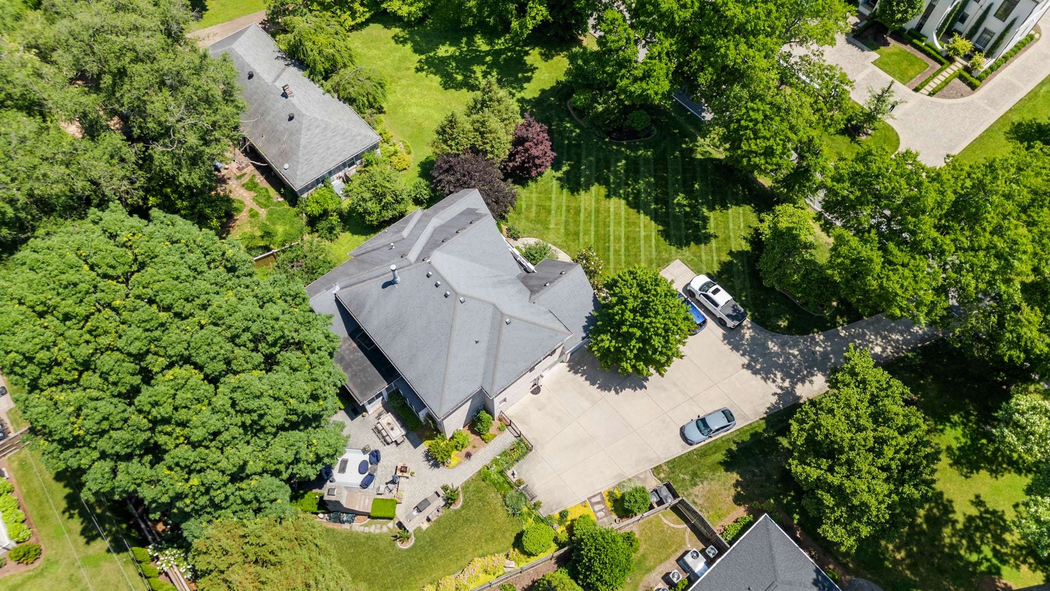 217 Page Road Nashville, TN 37205 - Photo 61 of 61 an aerial view of a house with a yard and garden
