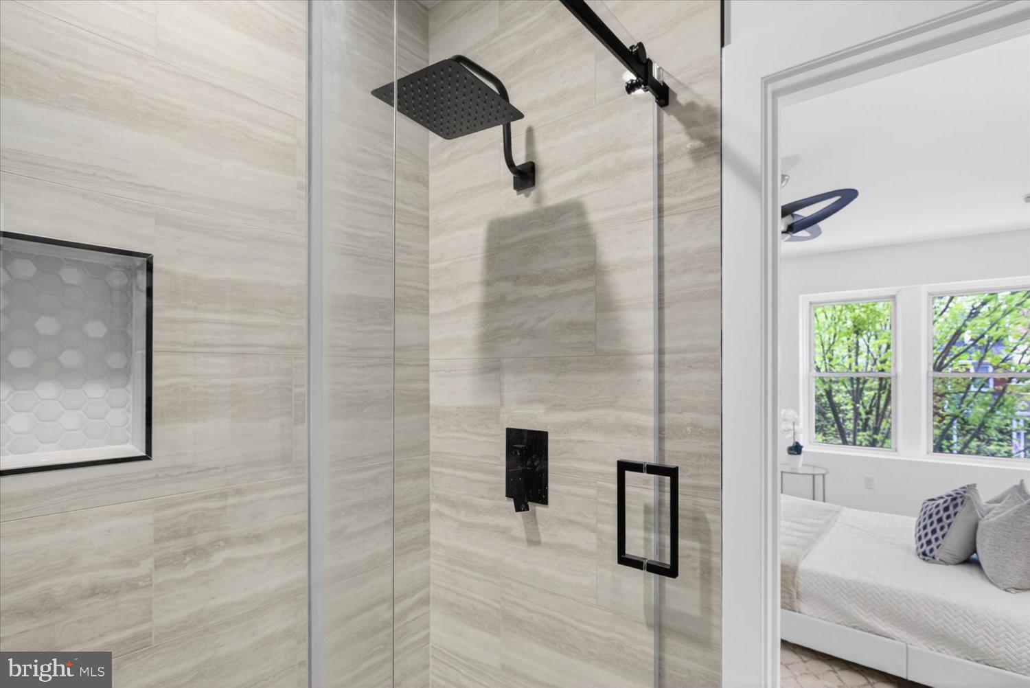 1704 Independence Avenue Southeast Washington, DC 20003 - Photo 38 of 73 Sleek shower with modern elegance.