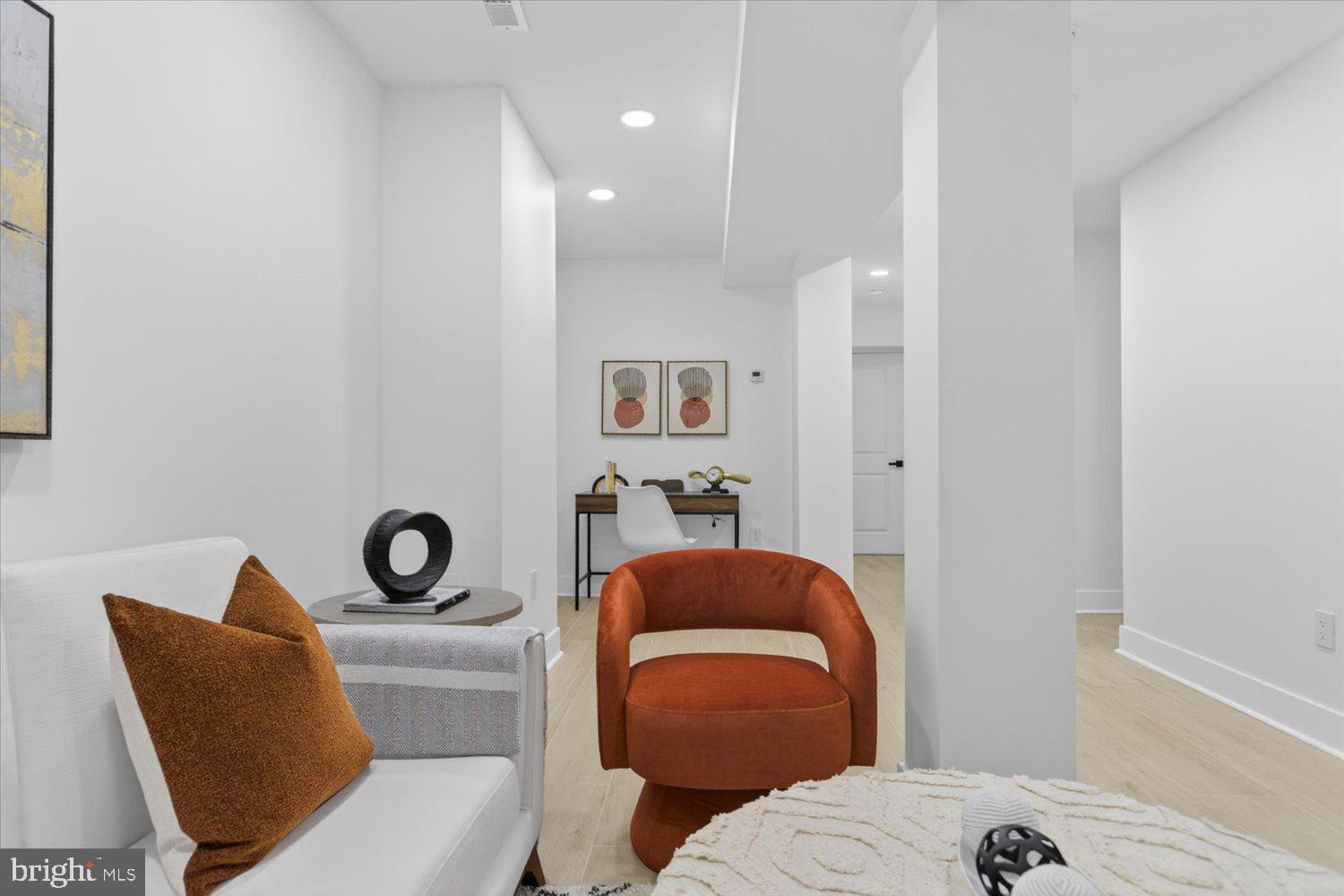 1704 Independence Avenue Southeast Washington, DC 20003 - Photo 50 of 73 Lower level with wide plank flooring