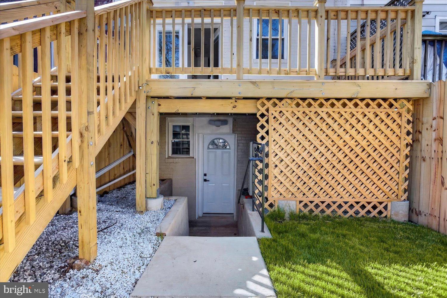 1704 Independence Avenue Southeast Washington, DC 20003 - Photo 66 of 73 Charming rear outdoor entryway with deck.