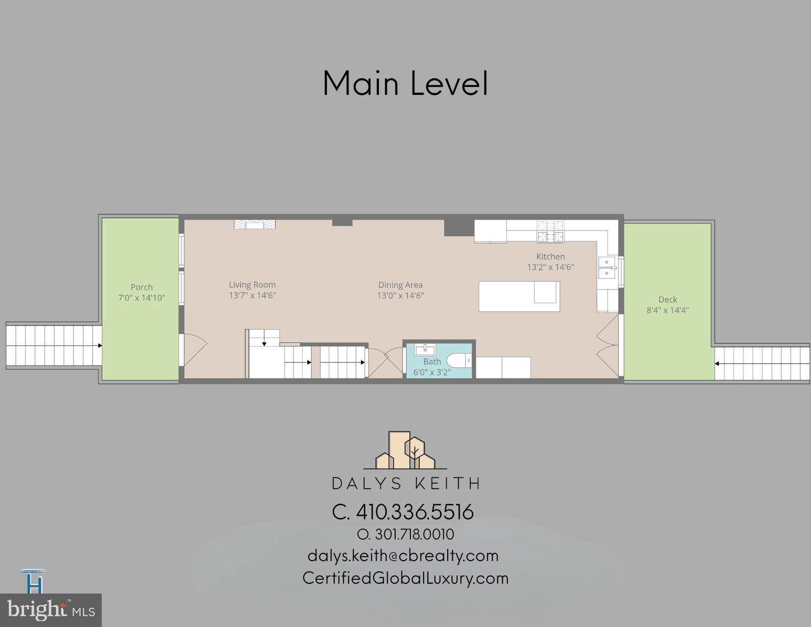 1704 Independence Avenue Southeast Washington, DC 20003 - Photo 70 of 73 Main Level Floor Plan