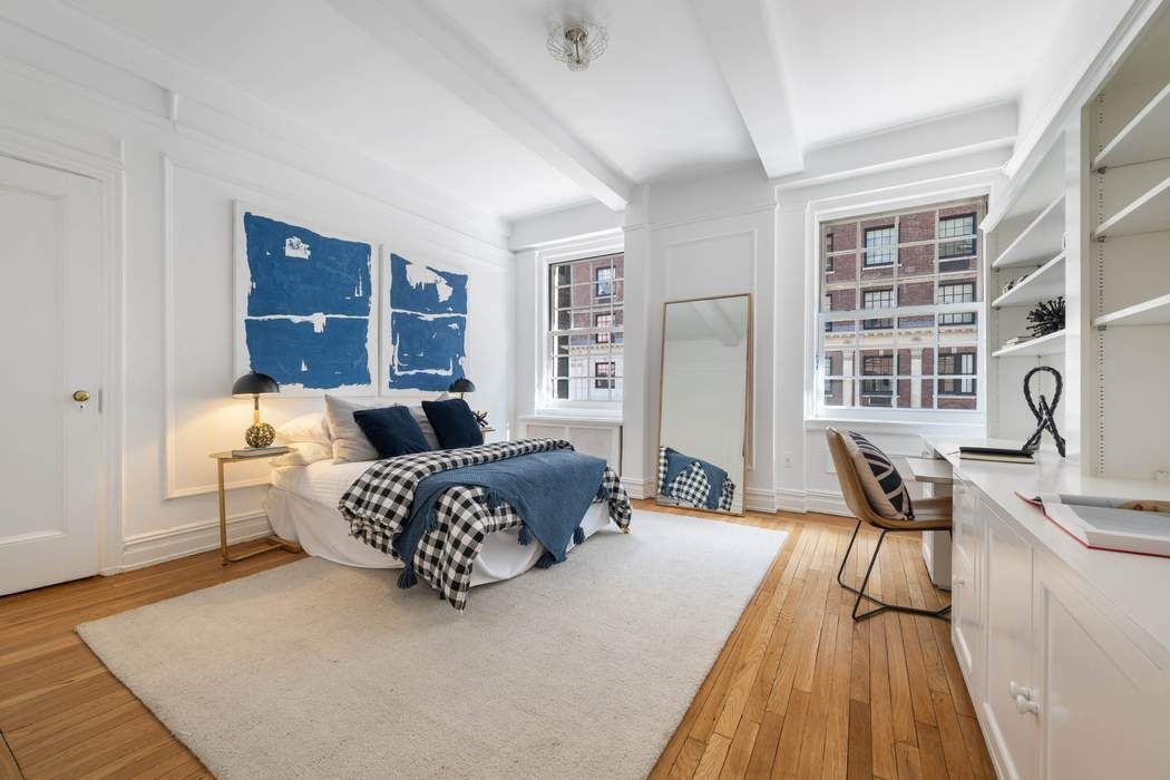129 East 69th Street, Unit 2/3A Manhattan, NY 10021 - Photo 8 of 12 a spacious bedroom with a bed and wooden floor