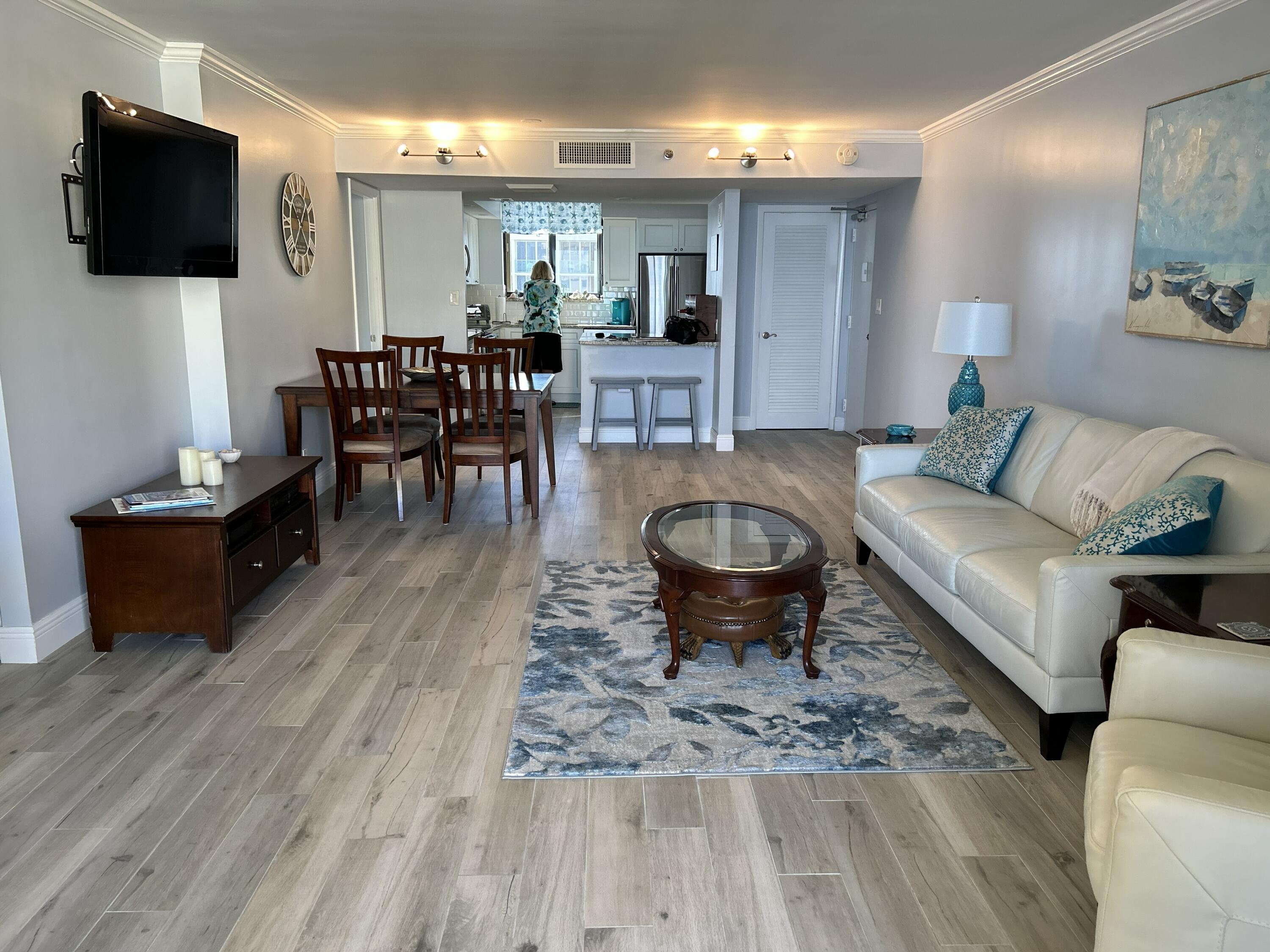100 Ocean Trail Way, Unit 801 Jupiter, FL 33477 - Photo 6 of 45 LIVING/DINING/FOYER/KITCHEN