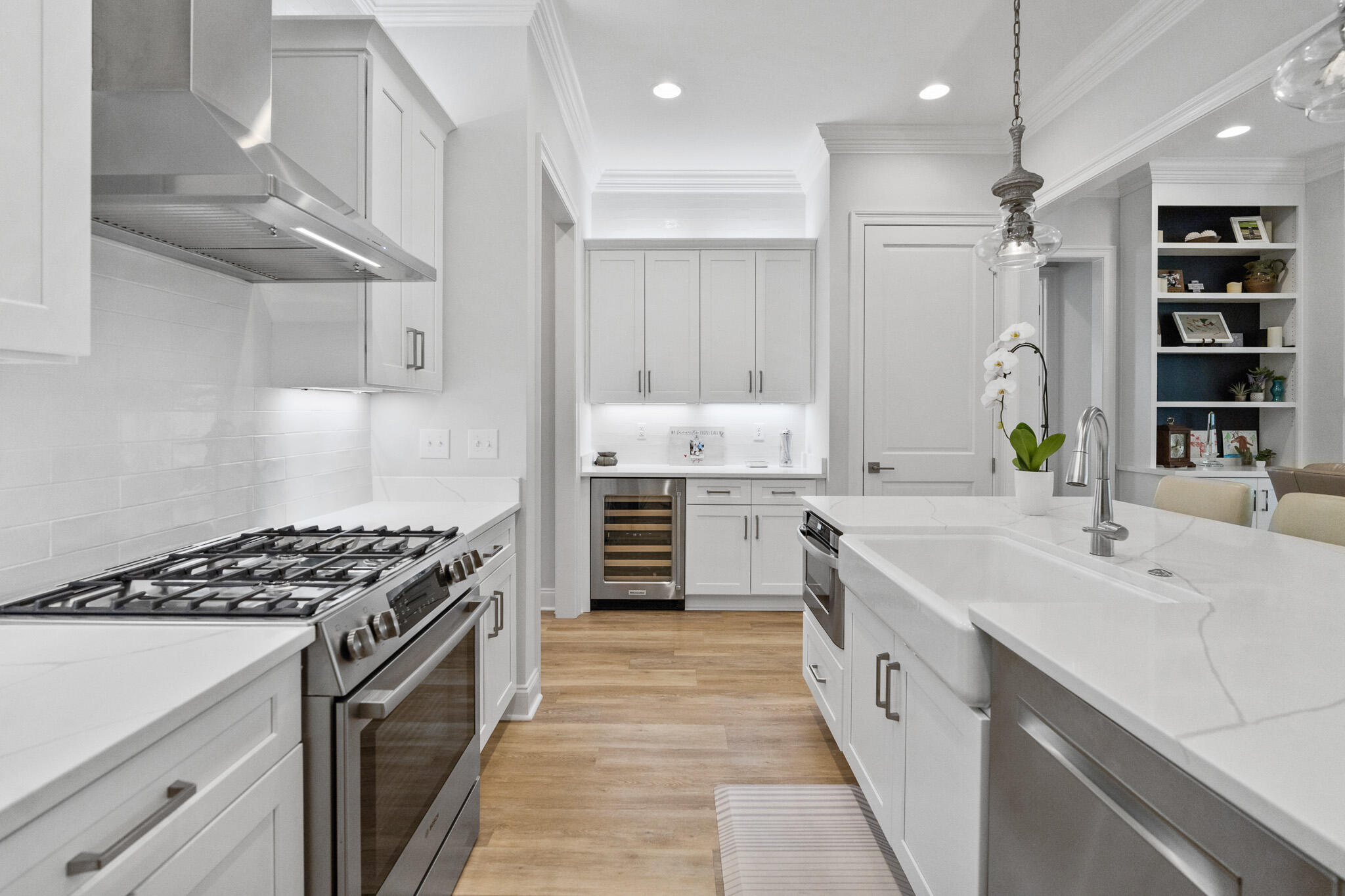 129 Suwannee Dr Inlet Beach Inlet Beach, FL 32461 - Photo 4 of 37 a kitchen with stainless steel appliances a sink stove and cabinets