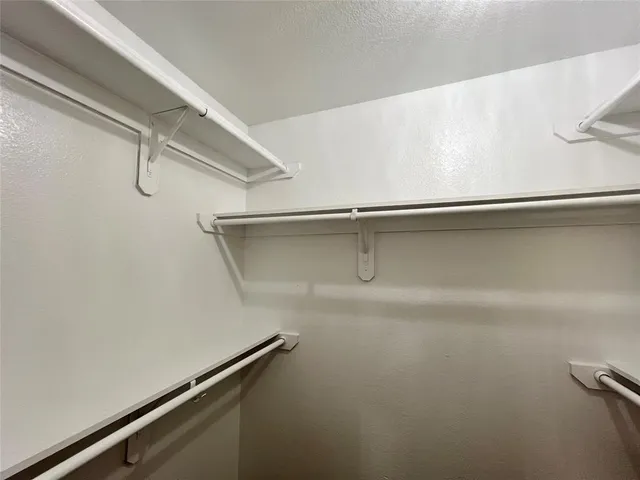 a close view of closet