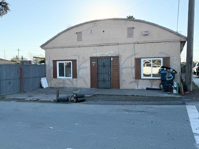 a front view of a house with a garage