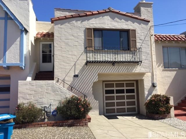 a front view of a house