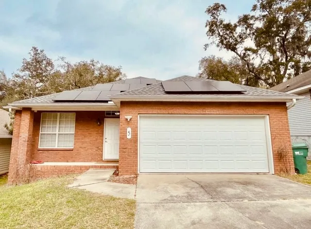 a backyard of a house
