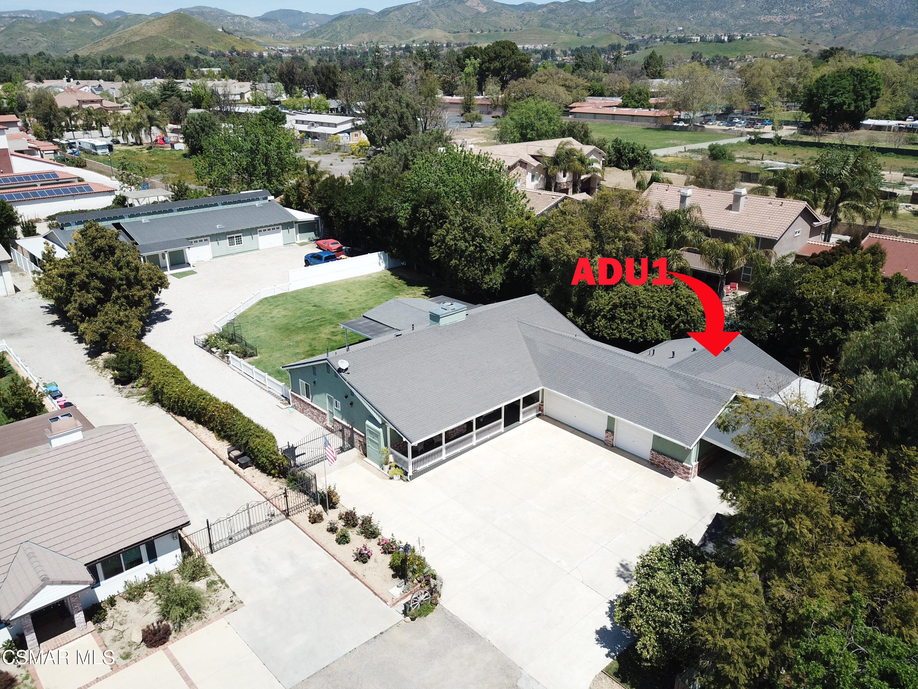 4865 Leeds Street Simi Valley, CA 93063 - Photo 41 of 91 an aerial view of residential house with outdoor space and river