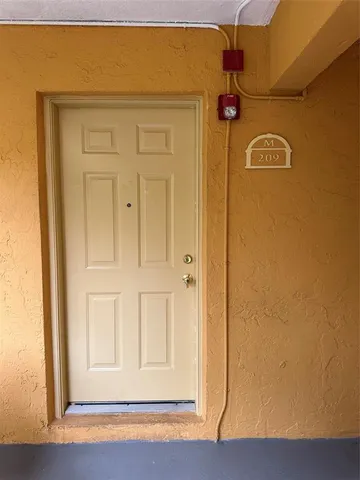 a view of a door