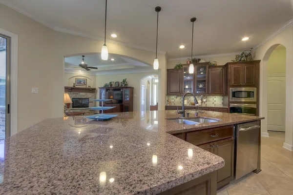 a view of a counter top space