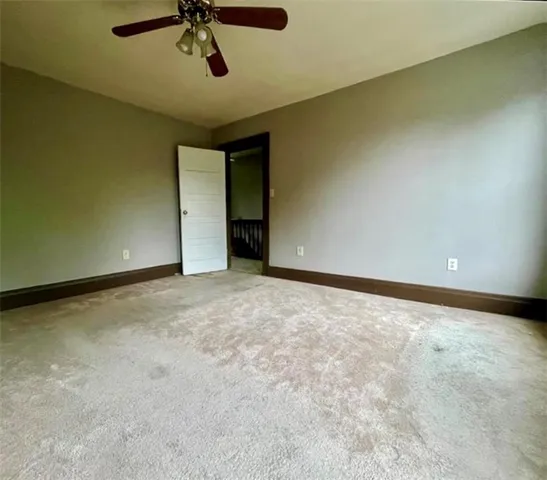 a view of an empty room