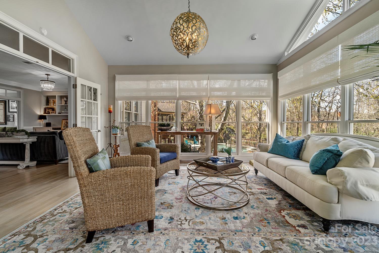 4612 Binfords Ridge Road Charlotte, NC 28226 - Photo 14 of 48 a living room with furniture and a large window