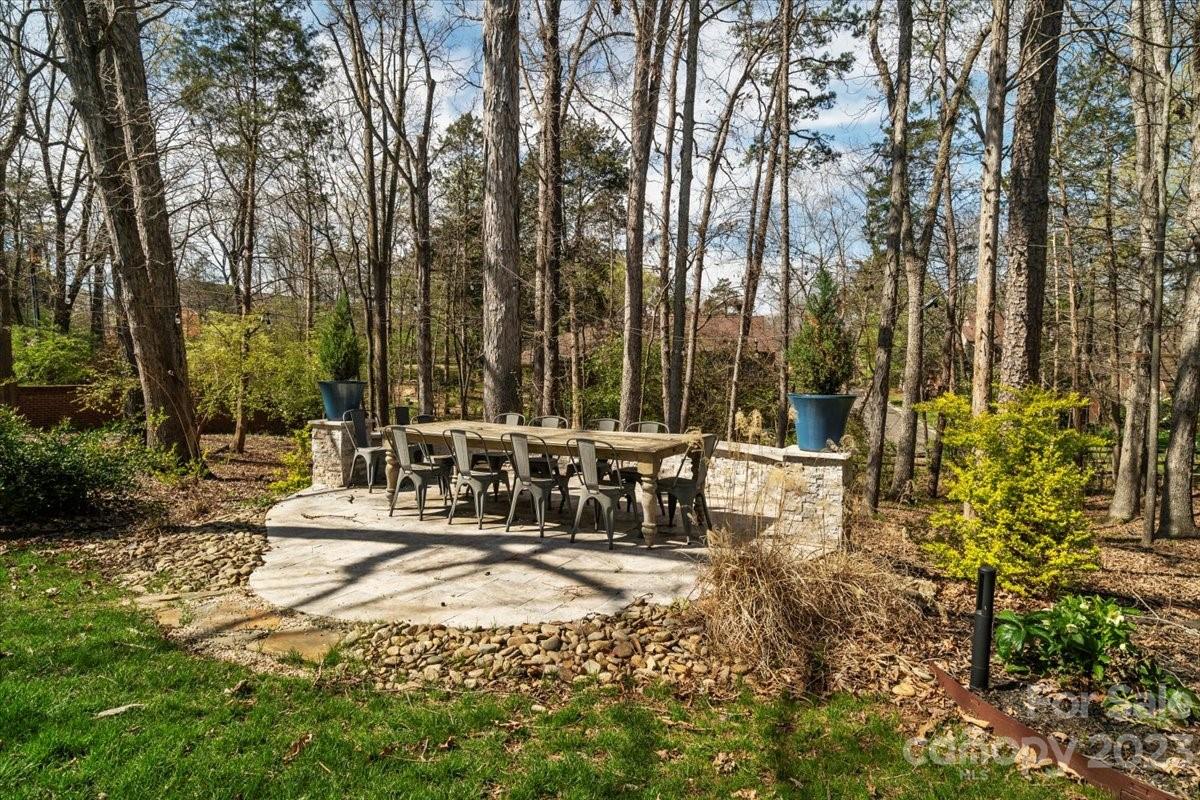 4612 Binfords Ridge Road Charlotte, NC 28226 - Photo 35 of 48 a view of swimming pool with lawn chairs and plants