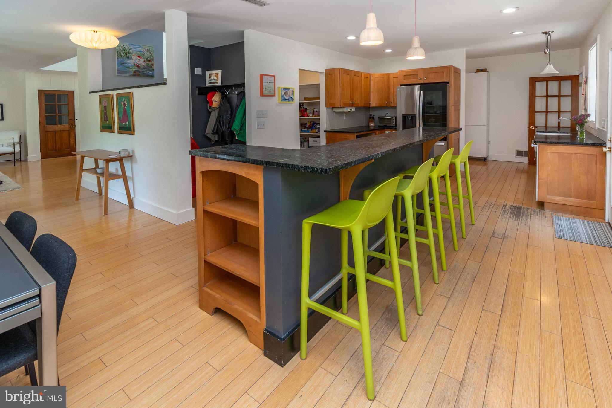 2539 Aquetong Road New Hope, PA 18938 - Photo 18 of 50 Kitchen Island w/Soap Stone Counters & Storage