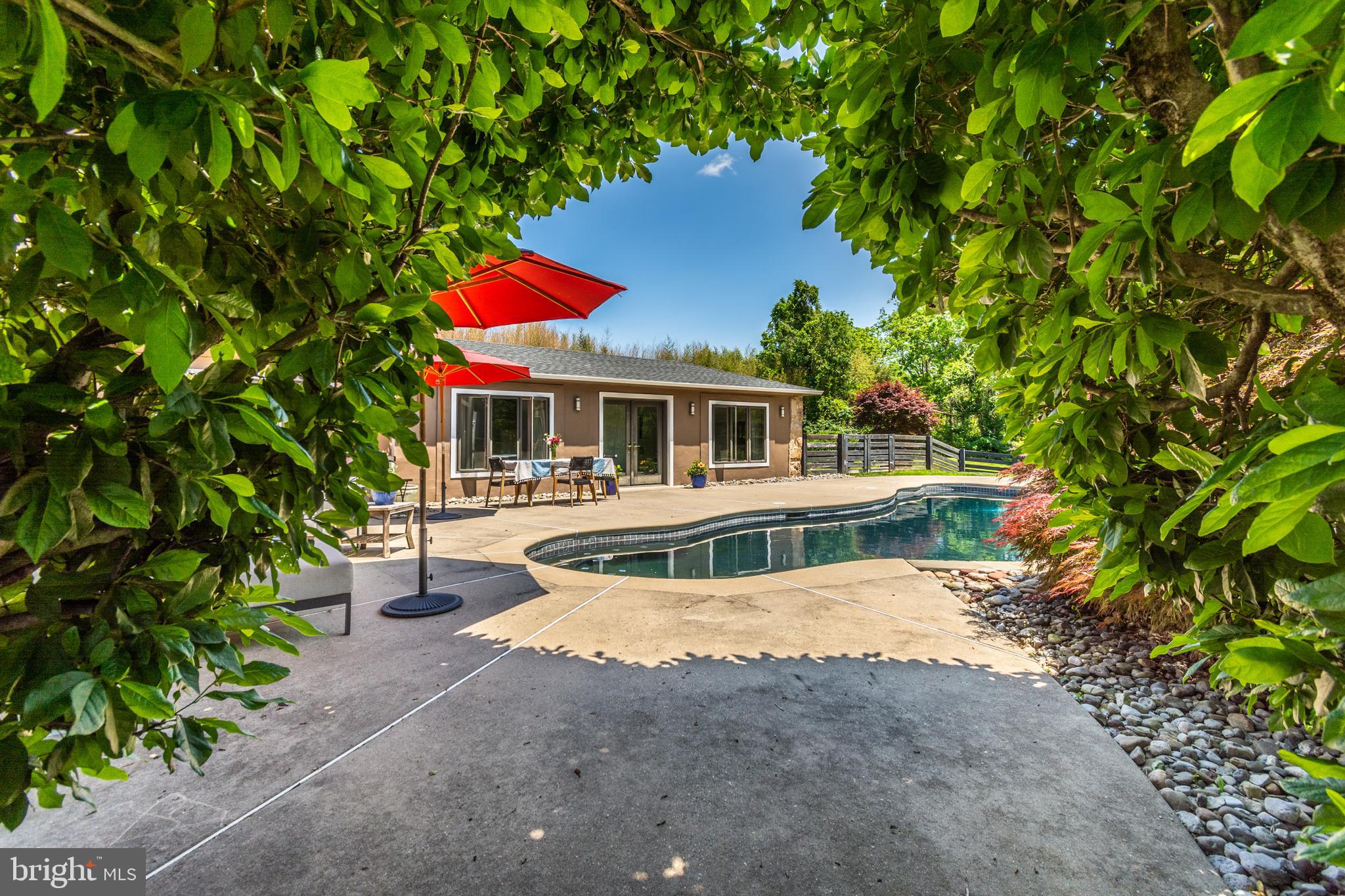 2539 Aquetong Road New Hope, PA 18938 - Photo 29 of 50 Green Archway Leads to the Pool