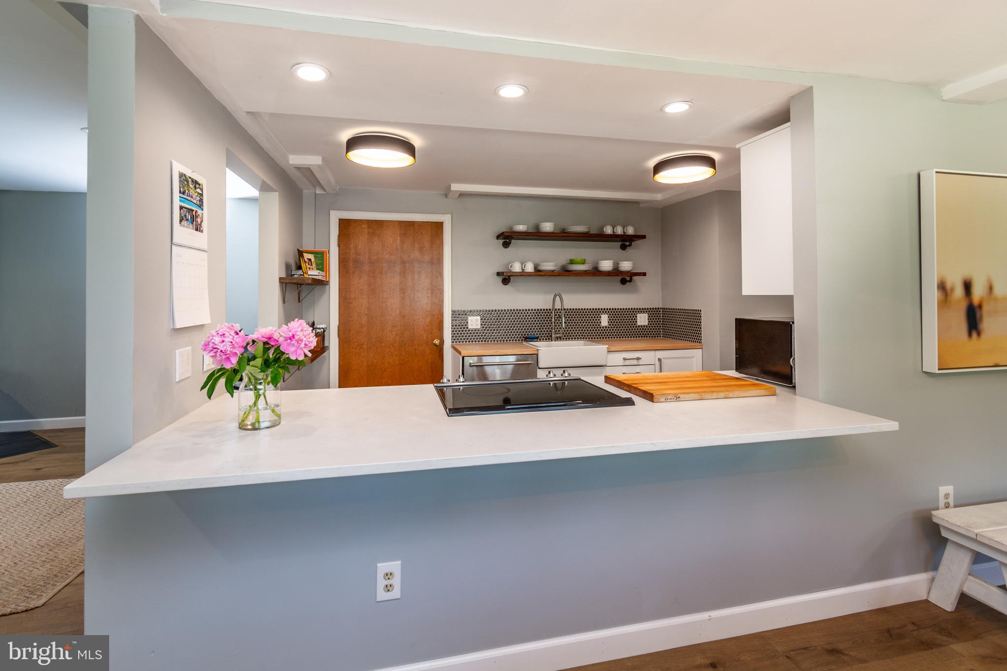 2539 Aquetong Road New Hope, PA 18938 - Photo 41 of 50 In-Law Suite Kitchen Counter is Open to Dining Rm