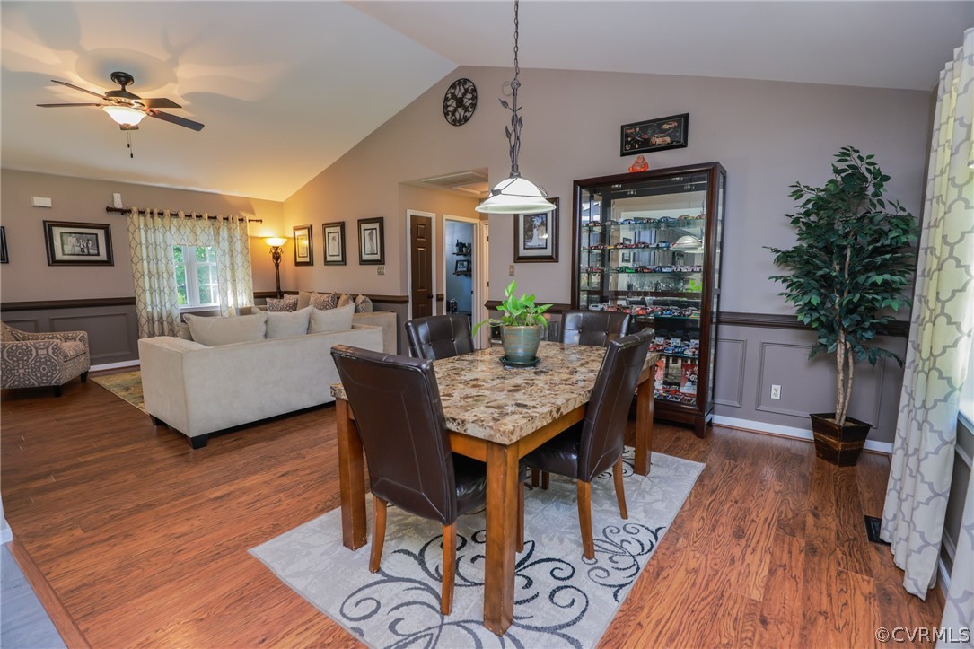 11706 Corte Castle Road Chesterfield, VA 23838 - Photo 19 of 44 a view of a dining room with furniture window and wooden floor