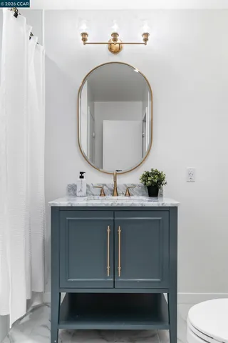 a view of a dining table cabinets