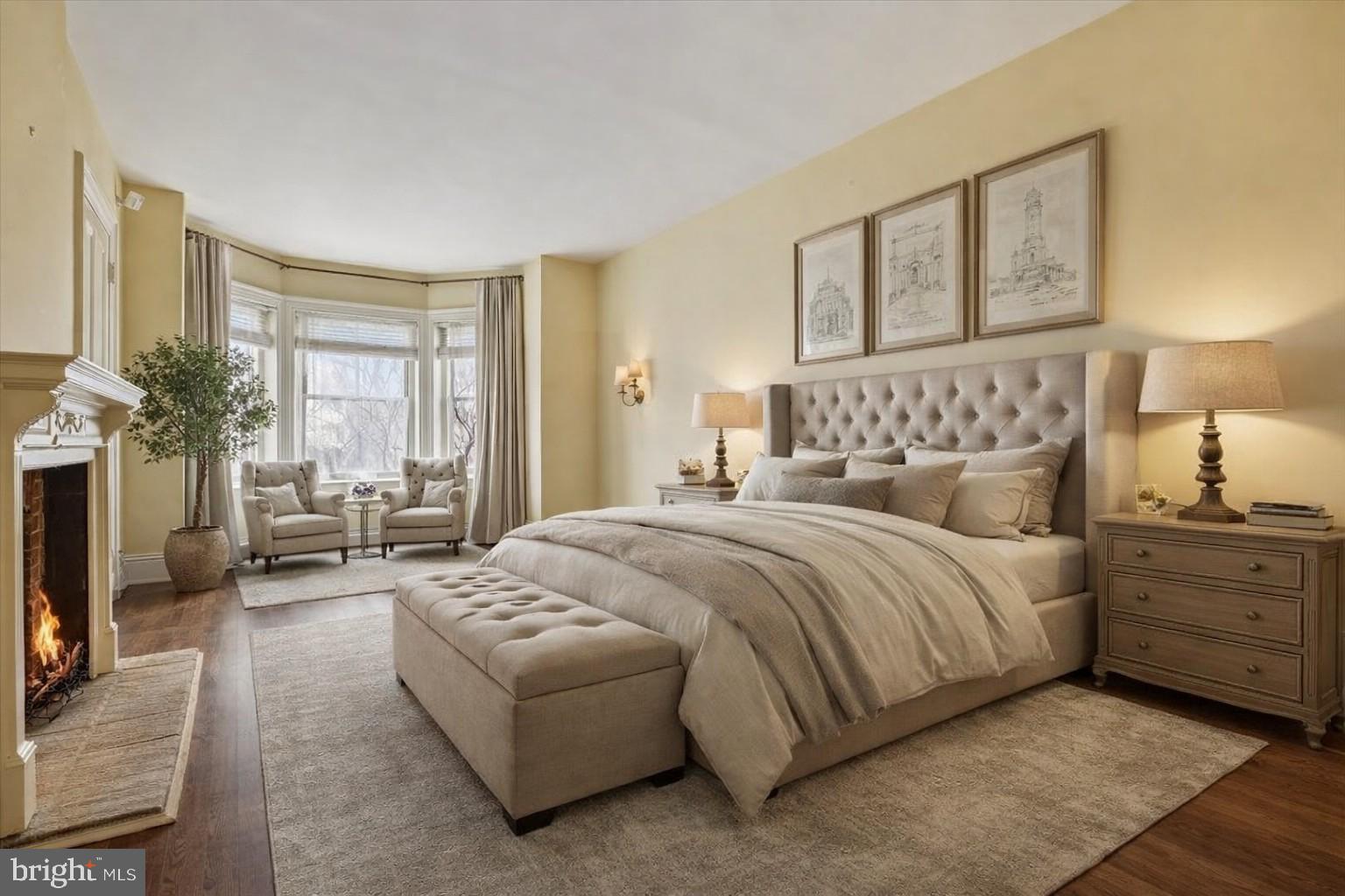 17 Logan Circle Northwest Washington, DC 20005 - Photo 17 of 55 Primary Bedroom virtually staged AI