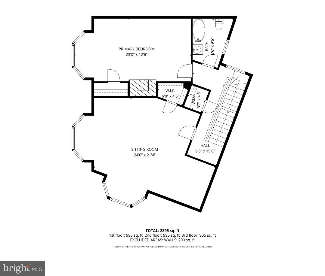 17 Logan Circle Northwest Washington, DC 20005 - Photo 41 of 43 Upper Level I Floor Plan