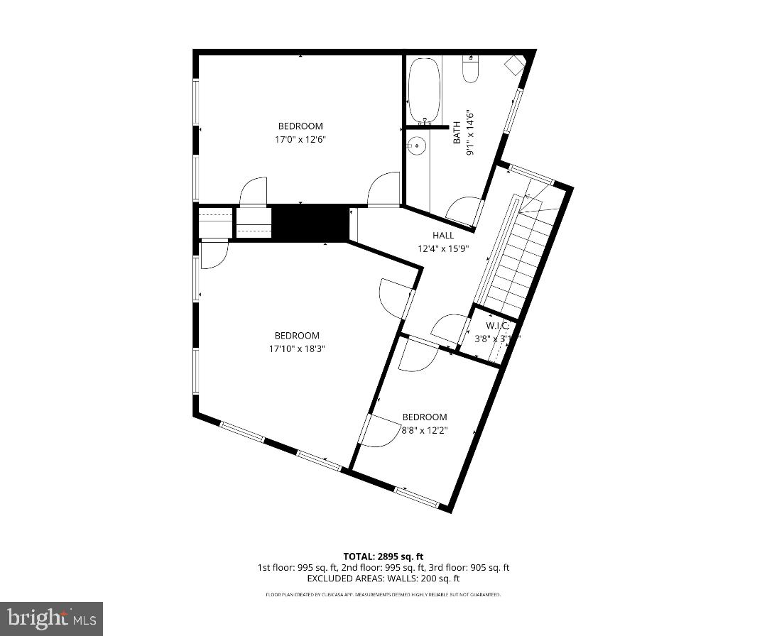 17 Logan Circle Northwest Washington, DC 20005 - Photo 42 of 43 Upper Level II Floor Plan