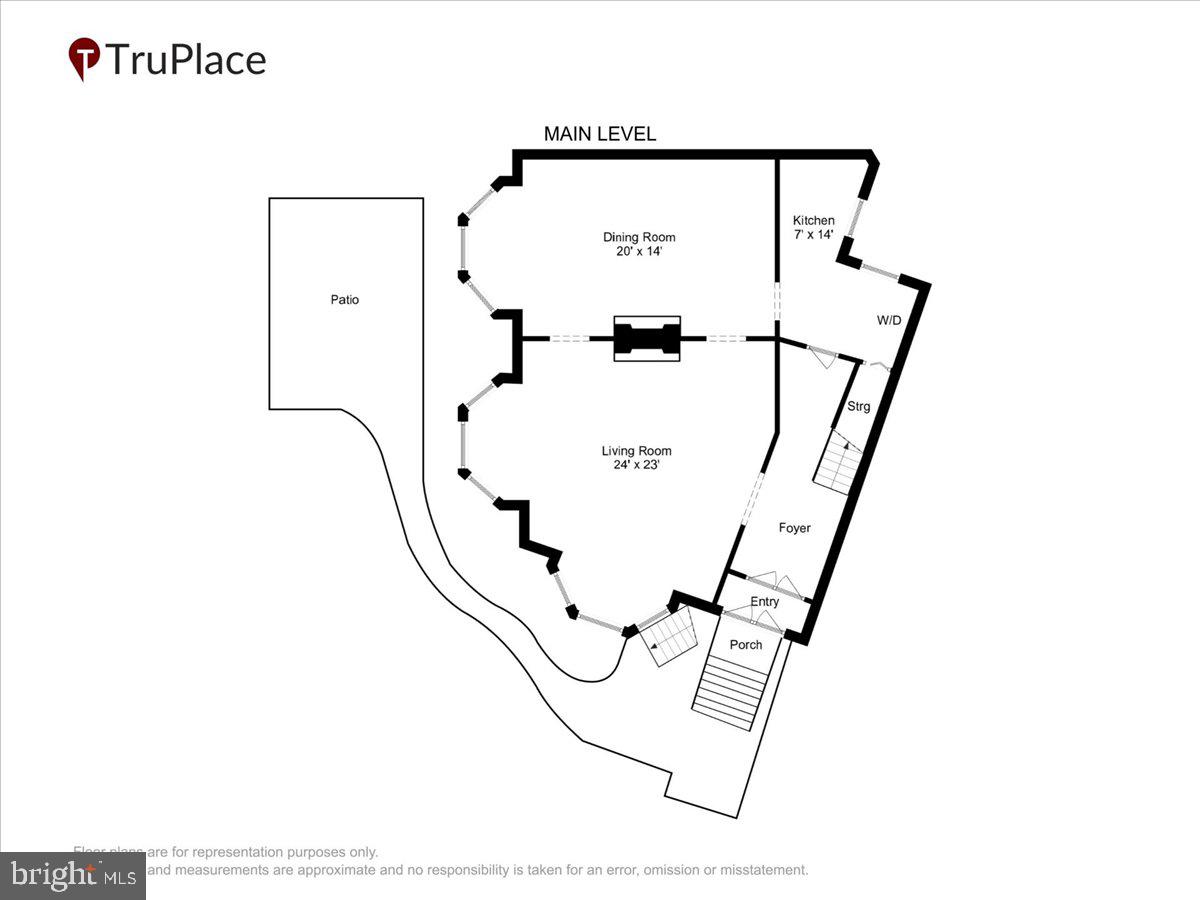 17 Logan Circle Northwest Washington, DC 20005 - Photo 52 of 55 Main Level Floor Plan