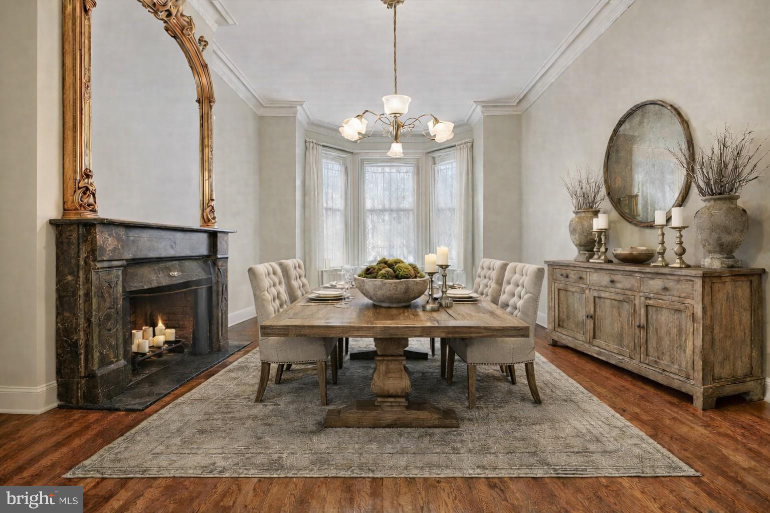 17 Logan Circle Northwest Washington, DC 20005 - Photo 10 of 55 Dining Room virtually staged AI
