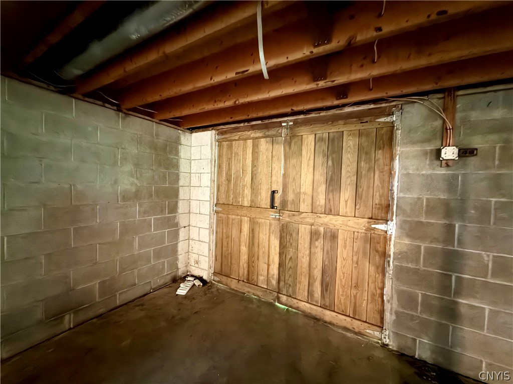 595 Bond Road Homer, NY 13045 - Photo 24 of 32 double doors from basement to outside