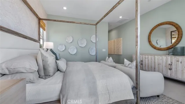 a spacious bathroom with a granite countertop sink mirror and double