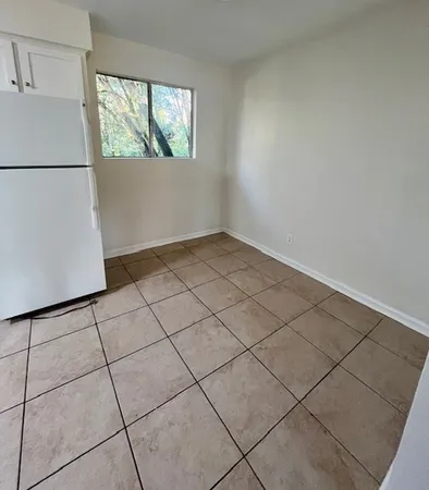 a view of a utility room and window