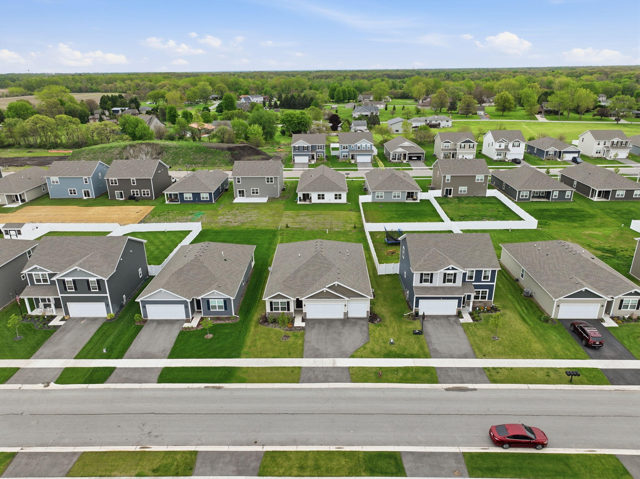 10617 Whitney Place Crown Point, IN 46307 - Photo 22 of 26 an aerial view of tennis court